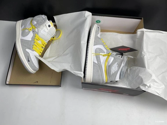 Rep CW6576-100 Jordan Light Switch Smoke Air 1 High 0821